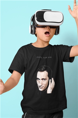 Paul Van Dyk Siyah Unisex Çocuk Tişört
