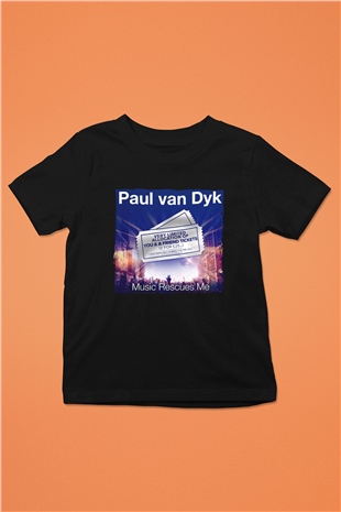 Paul Van Dyk Siyah Unisex Çocuk Tişört