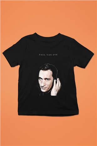 Paul Van Dyk Siyah Unisex Çocuk Tişört