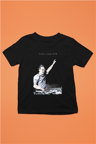 Paul Van Dyk Siyah Unisex Çocuk Tişört