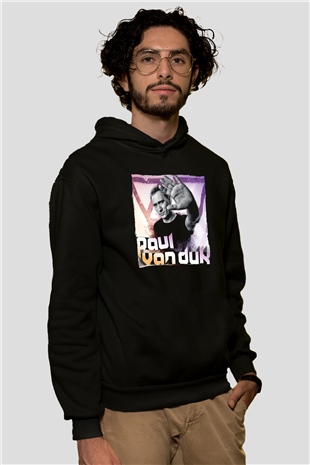 Paul Van Dyk Siyah Unisex Kapüşonlu Sweatshirt
