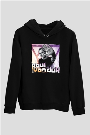 Paul Van Dyk Siyah Unisex Kapüşonlu Sweatshirt