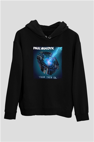 Paul Van Dyk Siyah Unisex Kapüşonlu Sweatshirt