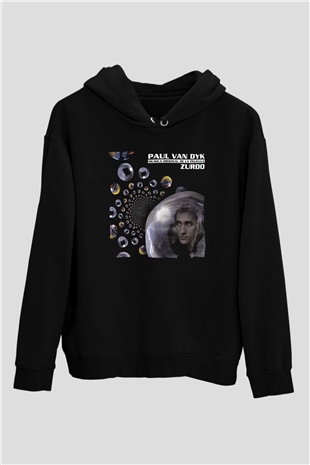 Paul Van Dyk Siyah Unisex Kapüşonlu Sweatshirt