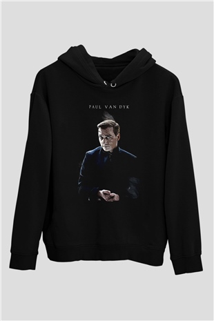Paul Van Dyk Siyah Unisex Kapüşonlu Sweatshirt