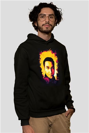 Paul Van Dyk Siyah Unisex Kapüşonlu Sweatshirt