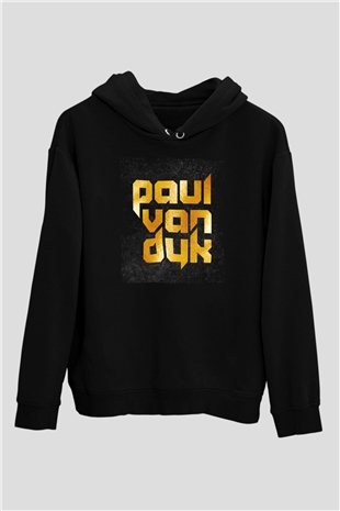 Paul Van Dyk Siyah Unisex Kapüşonlu Sweatshirt