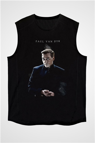 Paul Van Dyk Siyah Unisex Kolsuz Tişört