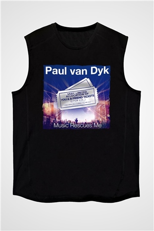 Paul Van Dyk Siyah Unisex Kolsuz Tişört