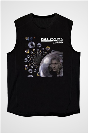 Paul Van Dyk Siyah Unisex Kolsuz Tişört