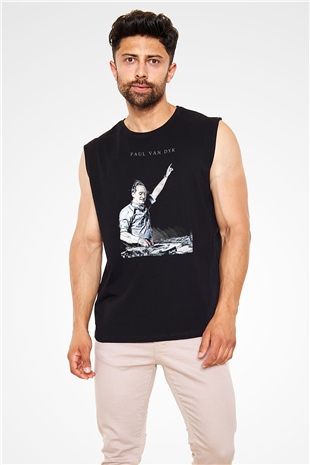 Paul Van Dyk Siyah Unisex Kolsuz Tişört