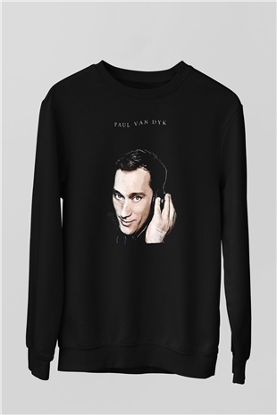 Paul Van Dyk Siyah Unisex Sweatshirt