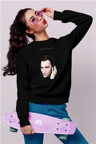 Paul Van Dyk Siyah Unisex Sweatshirt