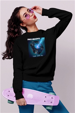 Paul Van Dyk Siyah Unisex Sweatshirt