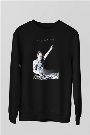 Paul Van Dyk Siyah Unisex Sweatshirt