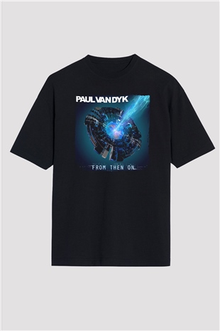 Paul Van Dyk Siyah Oversize Tişört Oversize T-shirt - TişörtFabrikası