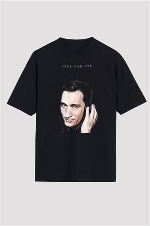 Paul Van Dyk Siyah Oversize Tişört Oversize T-shirt - TişörtFabrikası