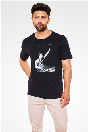 Paul Van Dyk Siyah Unisex Tişört T-Shirt - TişörtFabrikası