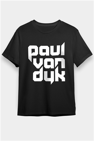 Paul Van Dyk Siyah Unisex Tişört T-Shirt - TişörtFabrikası