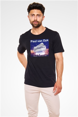 Paul Van Dyk Siyah Unisex Tişört T-Shirt - TişörtFabrikası