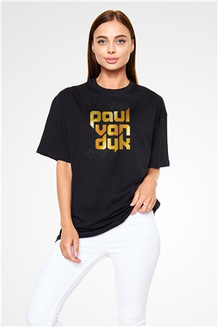 Paul Van Dyk Siyah Oversize Tişört Oversize T-shirt - TişörtFabrikası