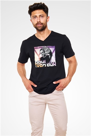 Paul Van Dyk Siyah Unisex V Yaka Tişört