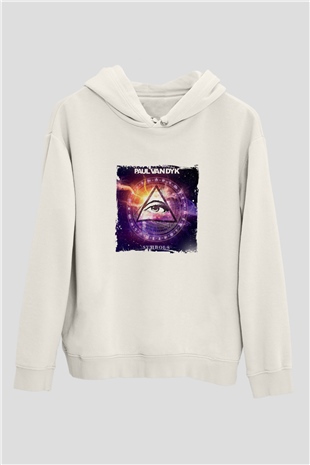 Paul Van DykBaskılı Beyaz Hoodie