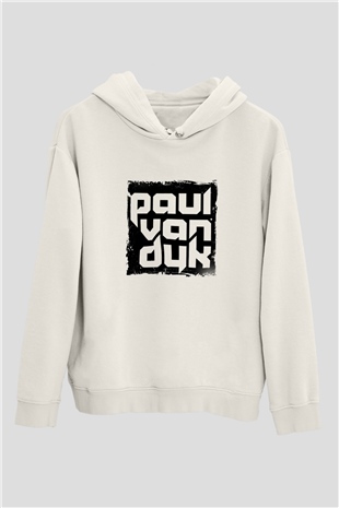 Paul Van DykBaskılı Beyaz Hoodie