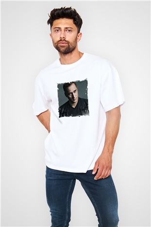 Paul Van DykBaskılı Beyaz Oversize Tişört