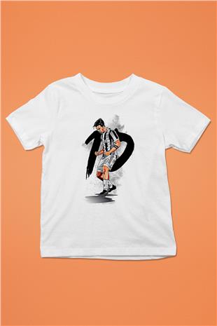 Paulo Dybala Baskılı Beyaz Unisex Beyaz Çocuk Tişört - Tshirt