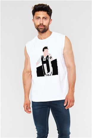 Paulo Dybala Baskılı Beyaz Unisex Kolsuz Tişört - Tshirt