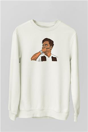 Paulo Dybala Baskılı Beyaz Unisex Sweatshirt