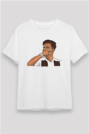 Paulo Dybala Baskılı Unisex Beyaz Tişört - Tshirt