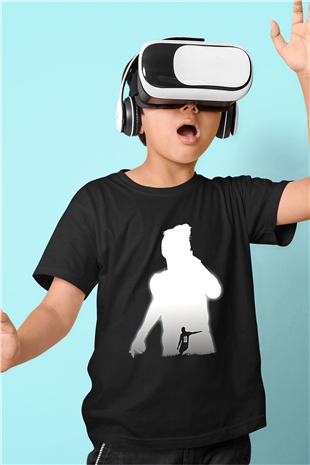 Paulo Dybala Baskılı Unisex Siyah Çocuk Tişört - Tshirt