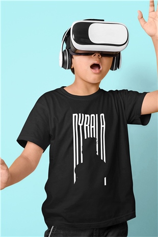 Paulo Dybala Baskılı Unisex Siyah Çocuk Tişört - Tshirt