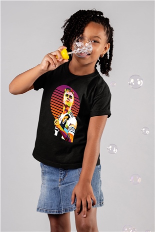 Paulo Dybala Baskılı Unisex Siyah Çocuk Tişört - Tshirt