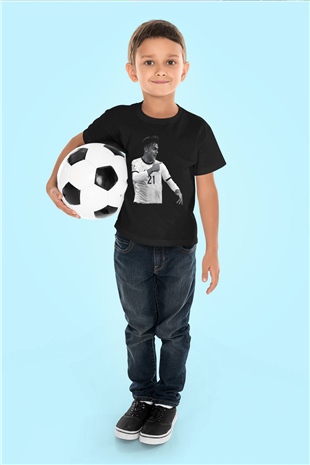 Paulo Dybala Baskılı Unisex Siyah Çocuk Tişört - Tshirt