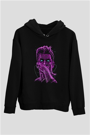 Paulo Dybala Baskılı Unisex Siyah Kapüşonlu Sweatshirt