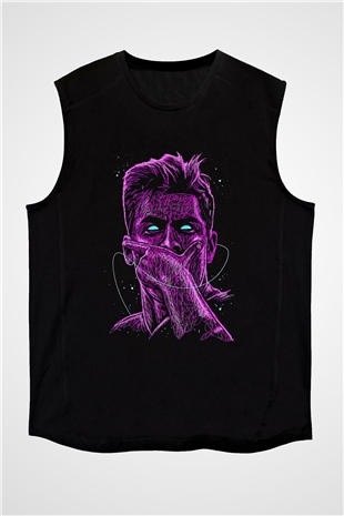 Paulo Dybala Baskılı Unisex Siyah Kolsuz Tişört - Tshirt