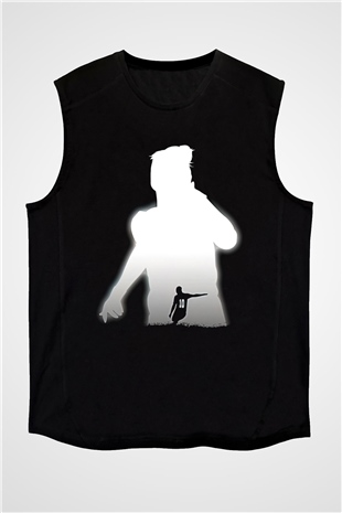 Paulo Dybala Baskılı Unisex Siyah Kolsuz Tişört - Tshirt