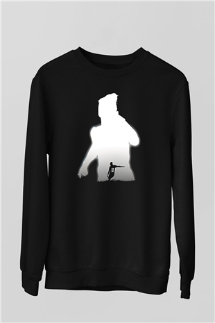 Paulo Dybala Baskılı Unisex Siyah Sweatshirt