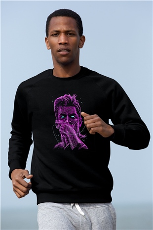 Paulo Dybala Baskılı Unisex Siyah Sweatshirt