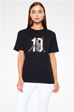 Paulo Dybala Baskılı Unisex Siyah Tişört - Tshirt