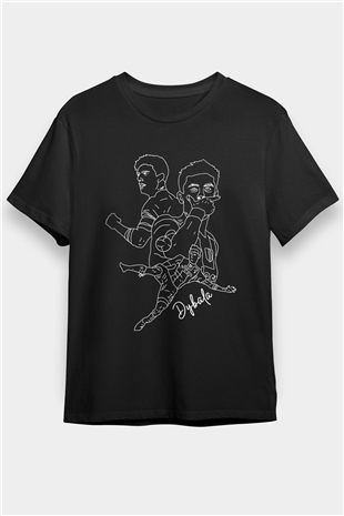Paulo Dybala Baskılı Unisex Siyah Tişört - Tshirt