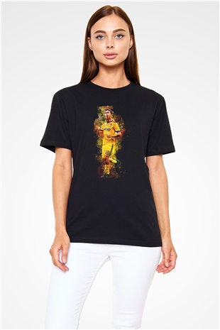 Paulo Dybala Baskılı Unisex Siyah Tişört - Tshirt