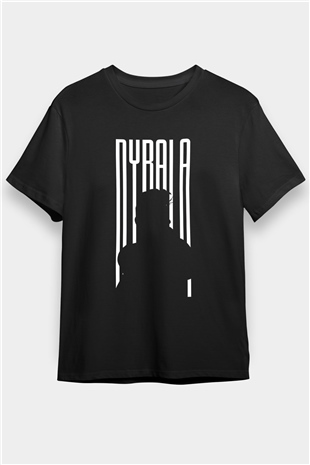 Paulo Dybala Baskılı Unisex Siyah Tişört - Tshirt