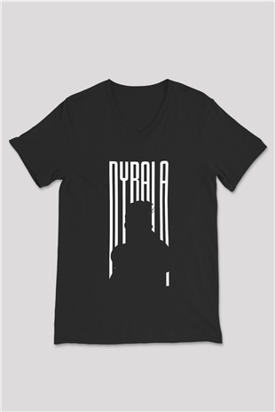 Paulo Dybala Baskılı Unisex Siyah V Yaka Tişört - Tshirt
