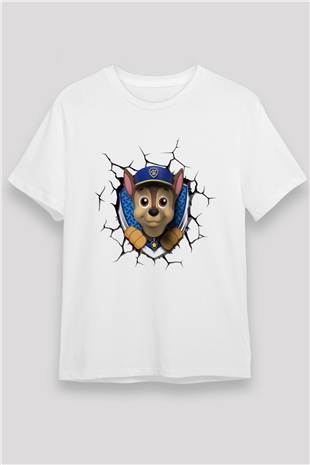 Paw Patrol Beyaz Unisex Tişört T-Shirt