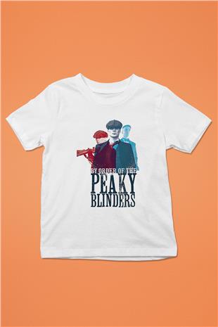 Peaky Blinders Baskılı Beyaz Unisex Beyaz Çocuk Tişört - Tshirt