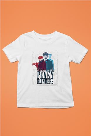 Peaky Blinders Baskılı Beyaz Unisex Beyaz Çocuk Tişört - Tshirt